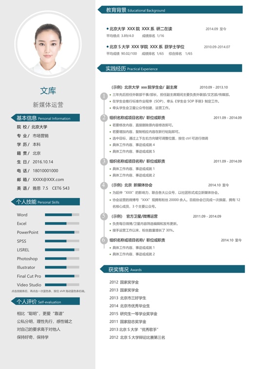 简历模板2 (38)常用简历word模板